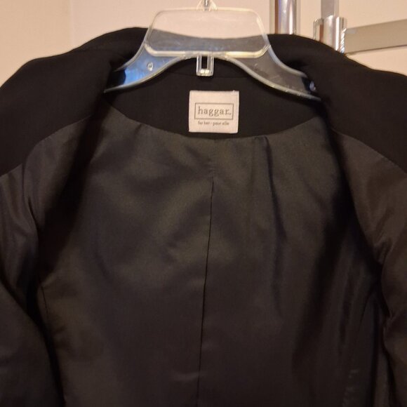 Preowned Haggar Women's Black Lined Blazer Suit Jackets Size 10 - Picture 8 of 10